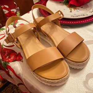 NWT a new day Tan Sandals Size 10